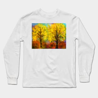 Two yellow trees Long Sleeve T-Shirt
